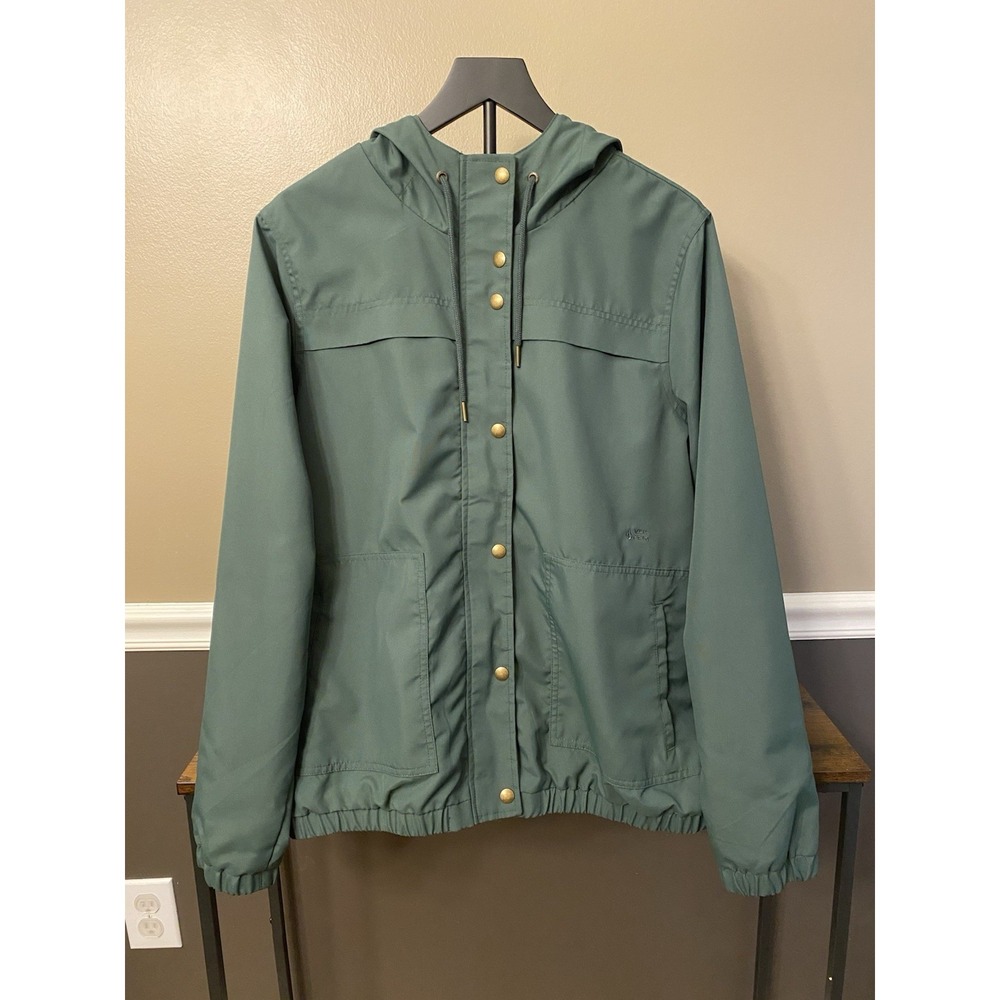 Volcom Boys Jacket Water Resistant 1000 MM Youth Sz X-Large Green Hoodie Pockets